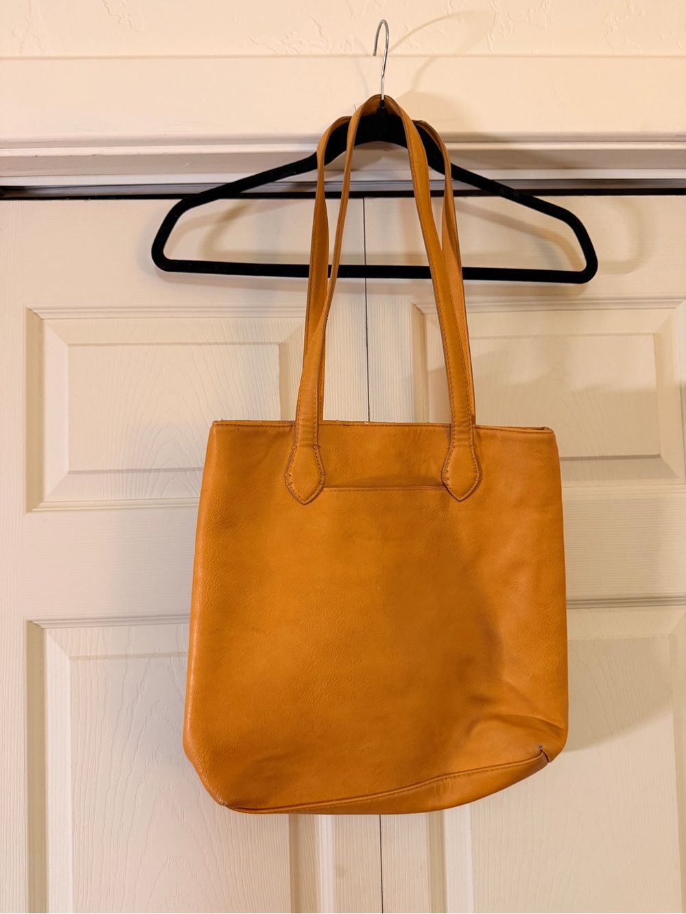 Mustard Pleather Tote Bag